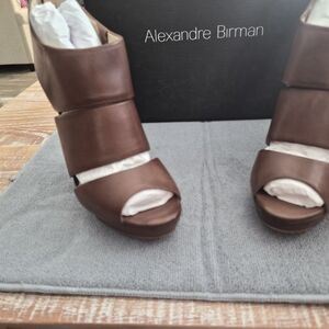 Alexandre Birman Dark Brown Heeled Sandals